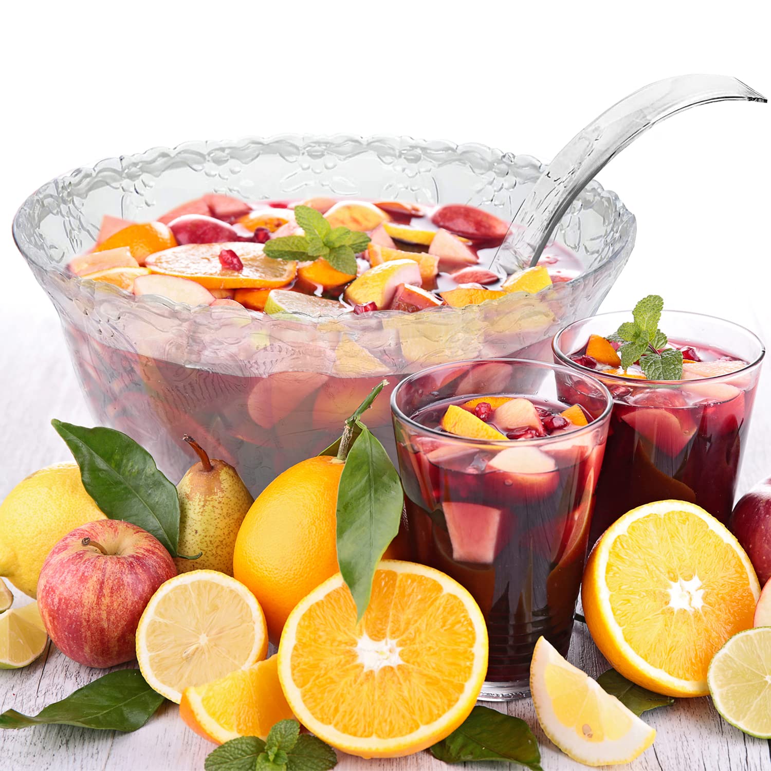 SADAS large-punch-bowl with-ladle, ready for big events and family gatherings