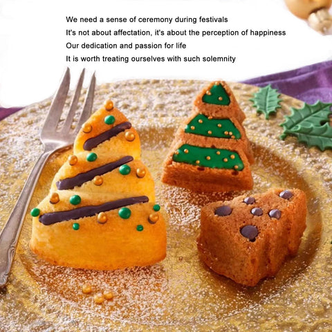 SADYFON Christmas Tree Cake Pan size 10.6 x 7.28 x 1.38 inches, lightweight