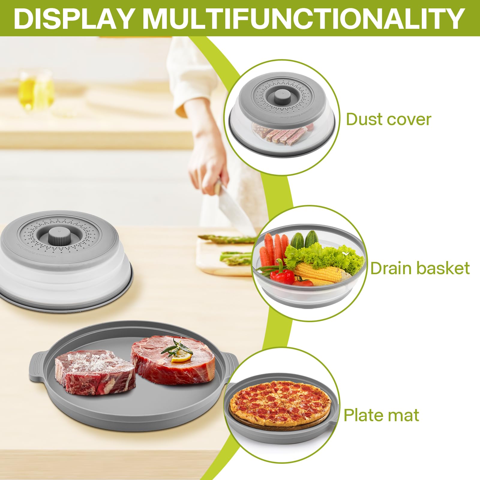 Saebume 10-7-inch guard fits most bowls for even heating