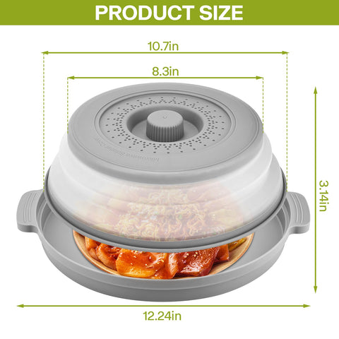 Saebume heat-resistant lid tolerates high temps for microwave and oven use