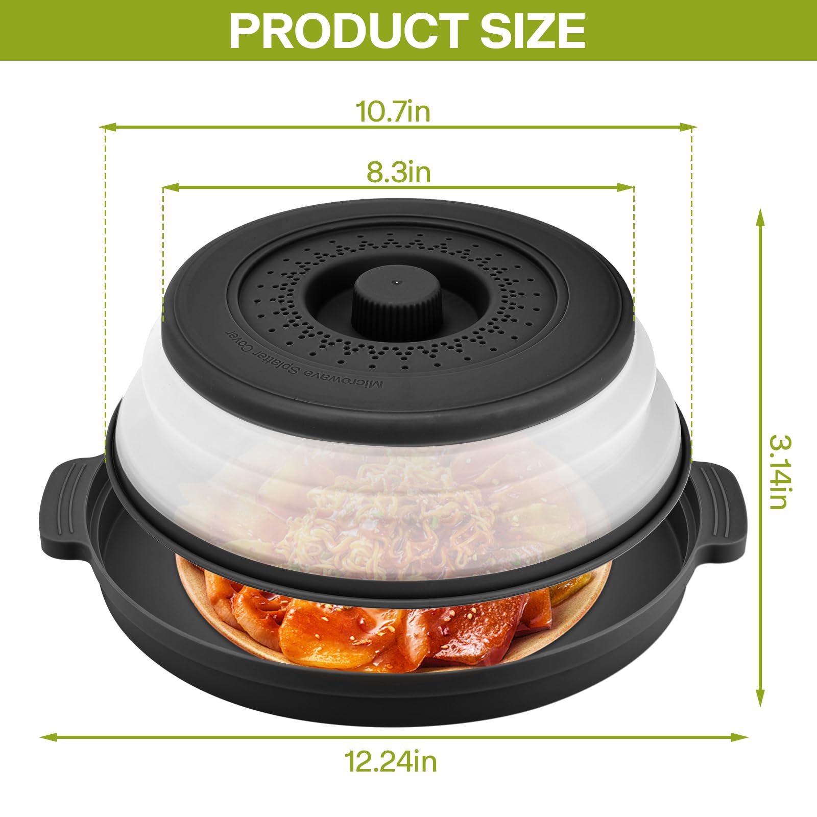 Saebume cover doubles as a freshness lid and fruit plate on a counter.