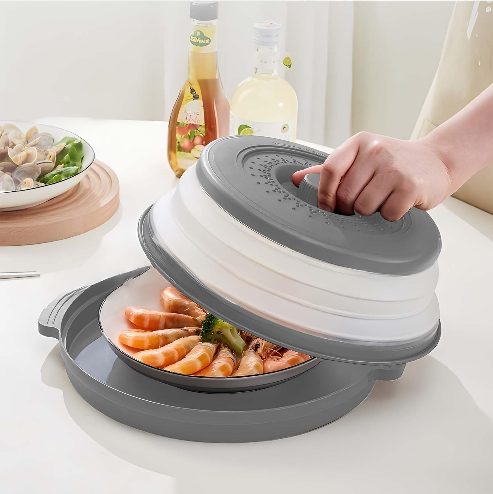 Saebume multi-functional lid acts as freshness cover and produce strainer