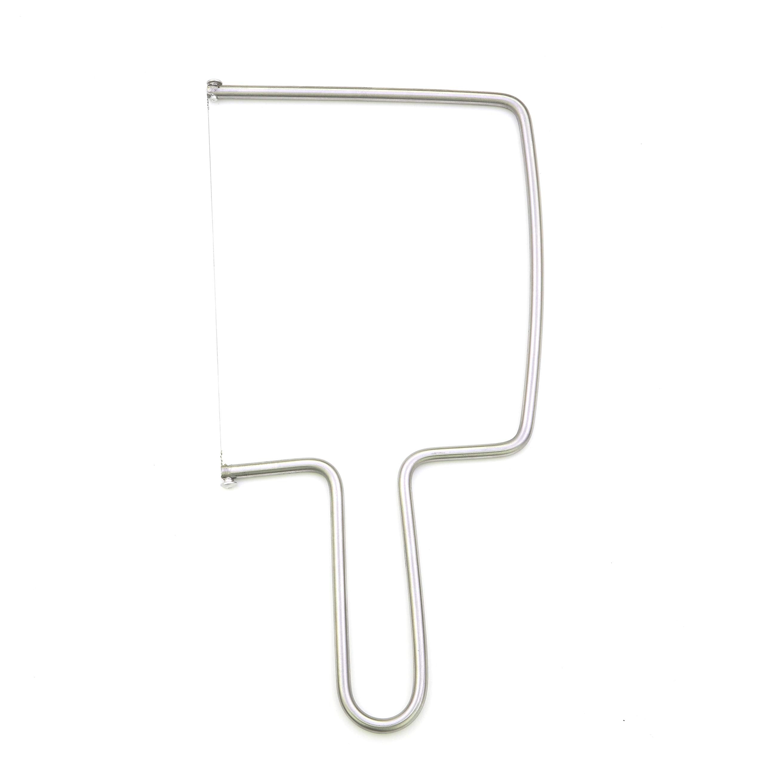 S Aeon Design cheese slicer with extra wires close-up for precise cuts.