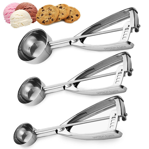 Saffron & Sage cookie scoop set in three sizes for consistent batches.
