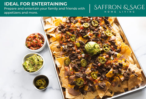 Saffron & Sage no-teflon metal surface promises long-lasting performance.