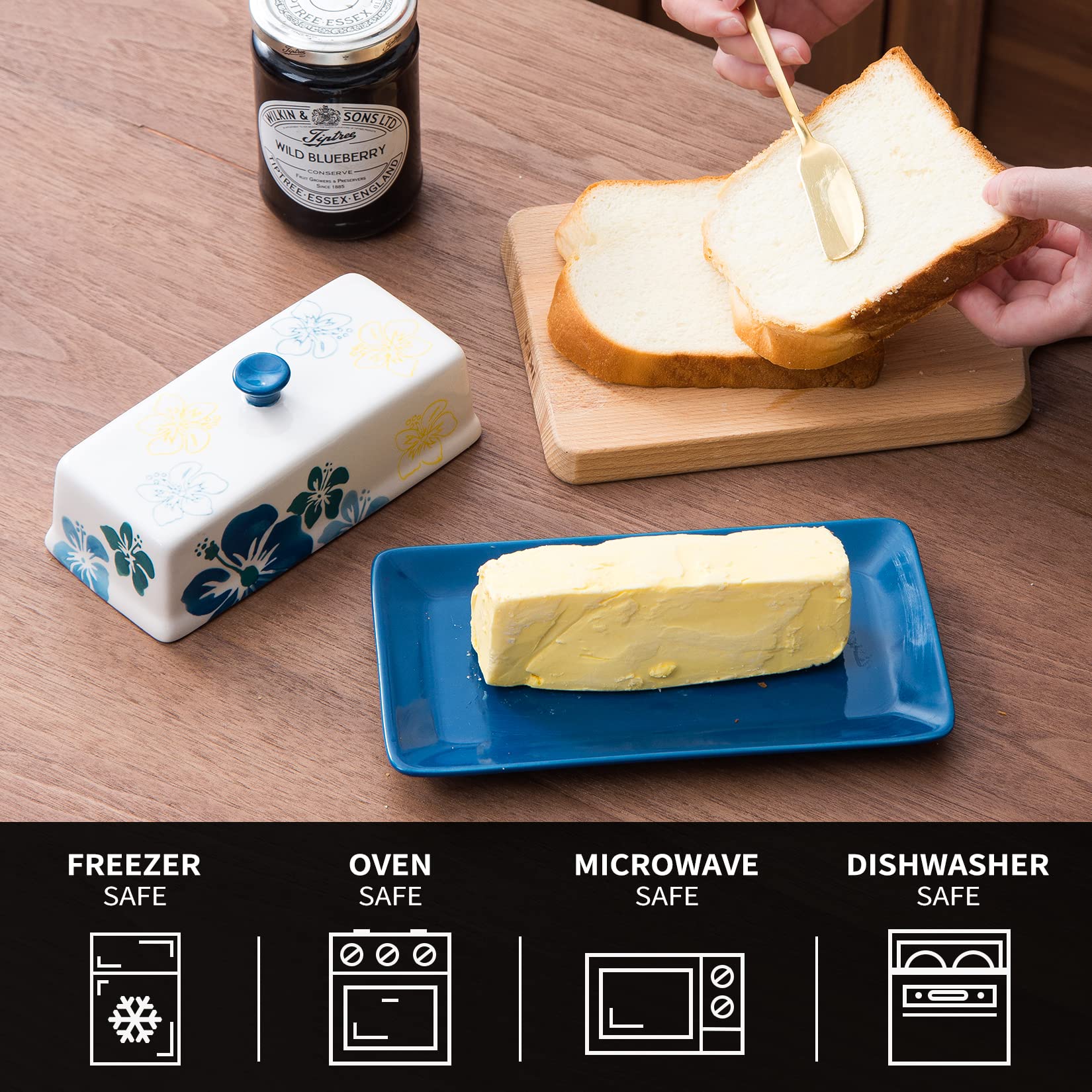 Sagoskat butter dish is dishwasher-safe for easy cleanup