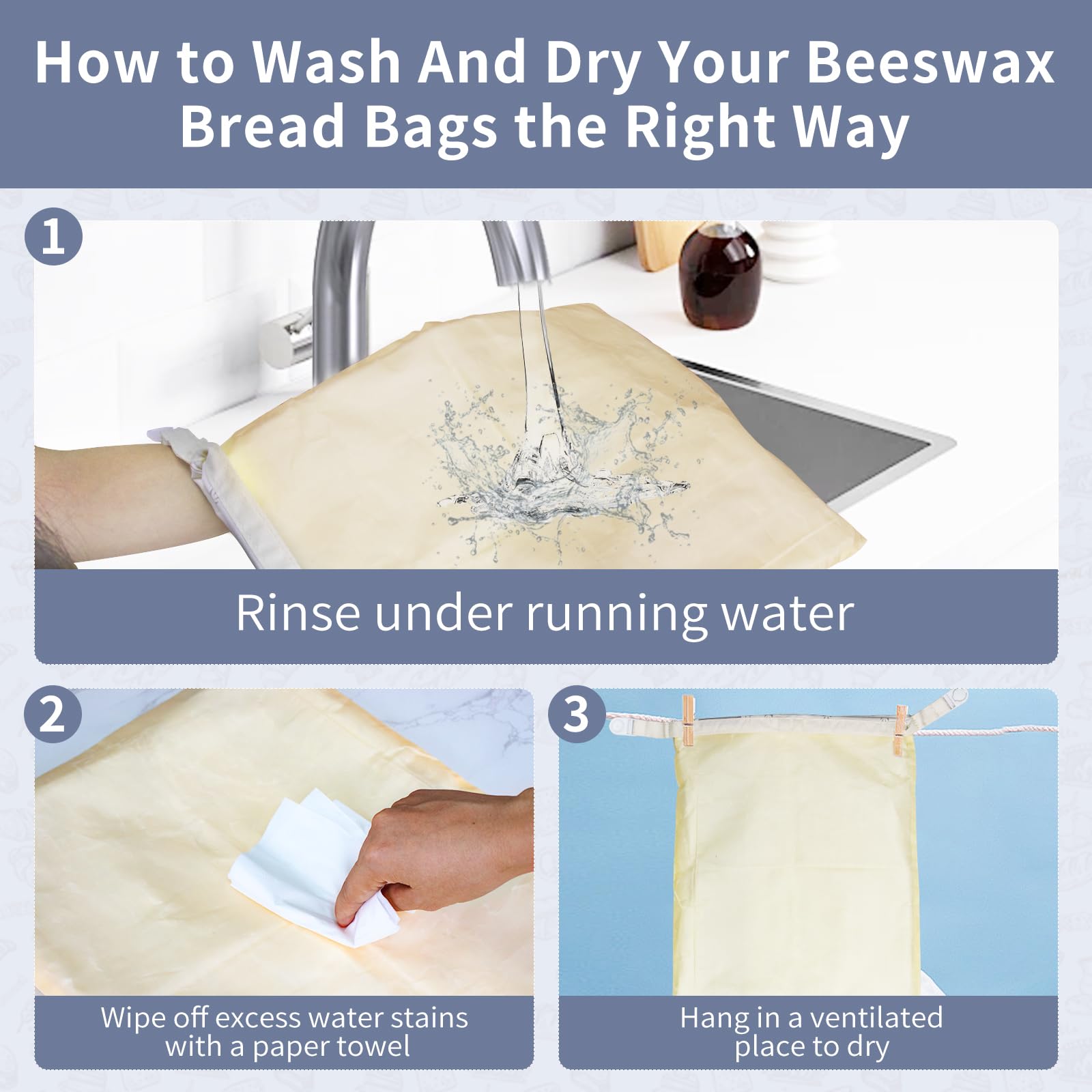 Eco friendly Saicefe cotton beeswax bags reduce waste