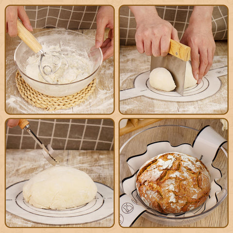 Saicefe silicone bread sling supports safe dough transfer.