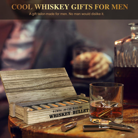 SAICOOS stainless steel whiskey stones maintain cooler temps.