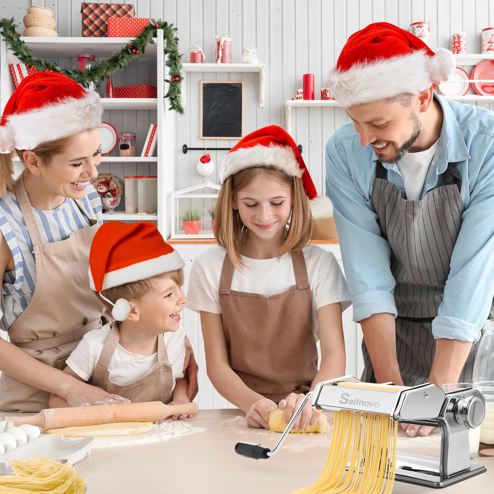 Sailnovo pasta maker is easy to clean with a soft brush