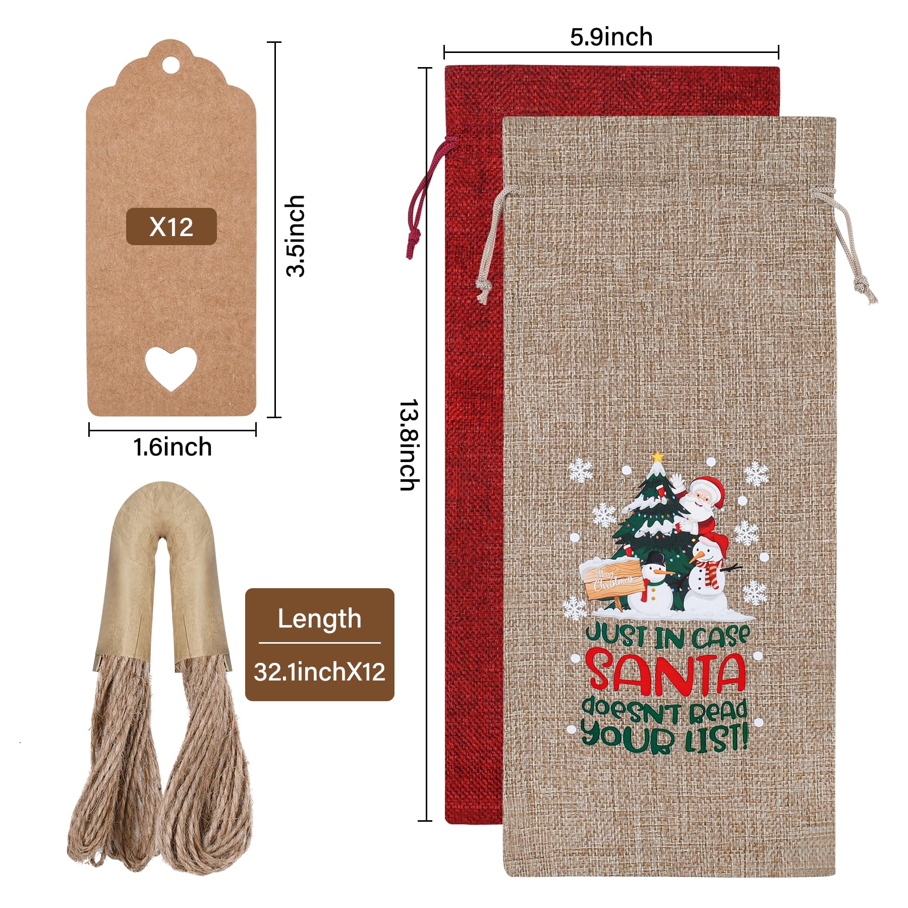 Sailup wine bag gift tags add personalization and easy labeling.