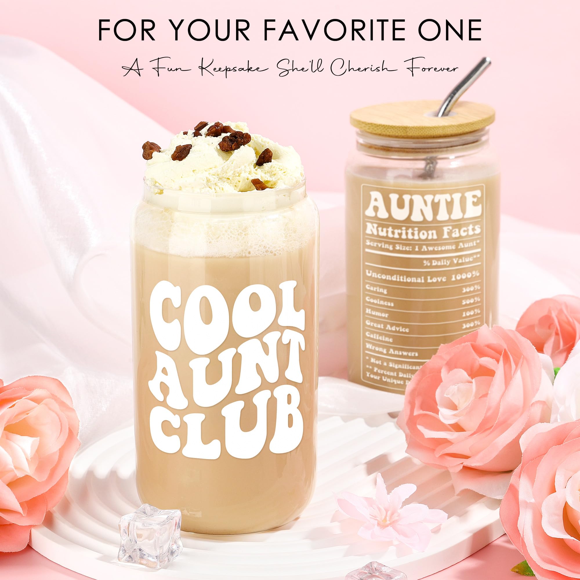 Saineron Aunt Club cup adds chic style to her drinks.