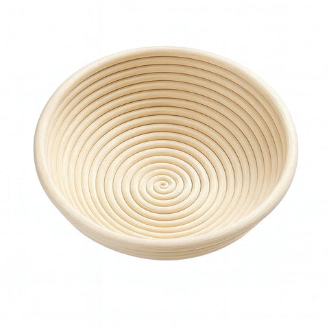 Saint Germain Bakery banneton with liner included for easier cleanup.