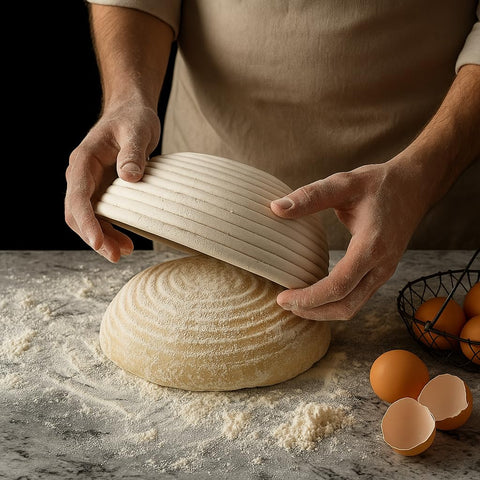 Saint Germain Bakery banneton easy cleaning with optional liner.