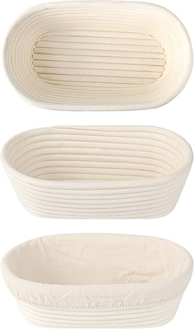 Saint Germain Bakery banneton oval 10inch with liner for easy release