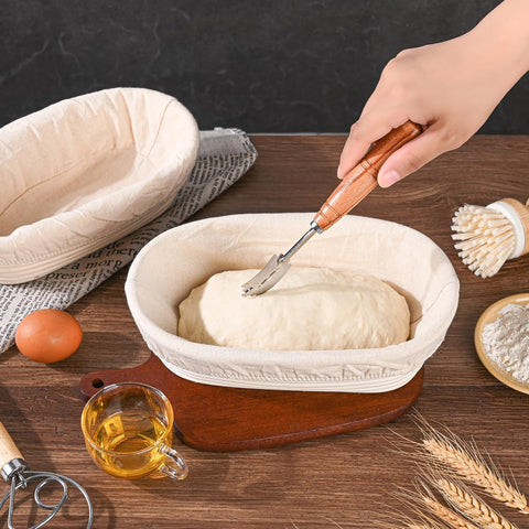 Saint Germain Bakery banneton oval 10inch with smooth surface for dough release