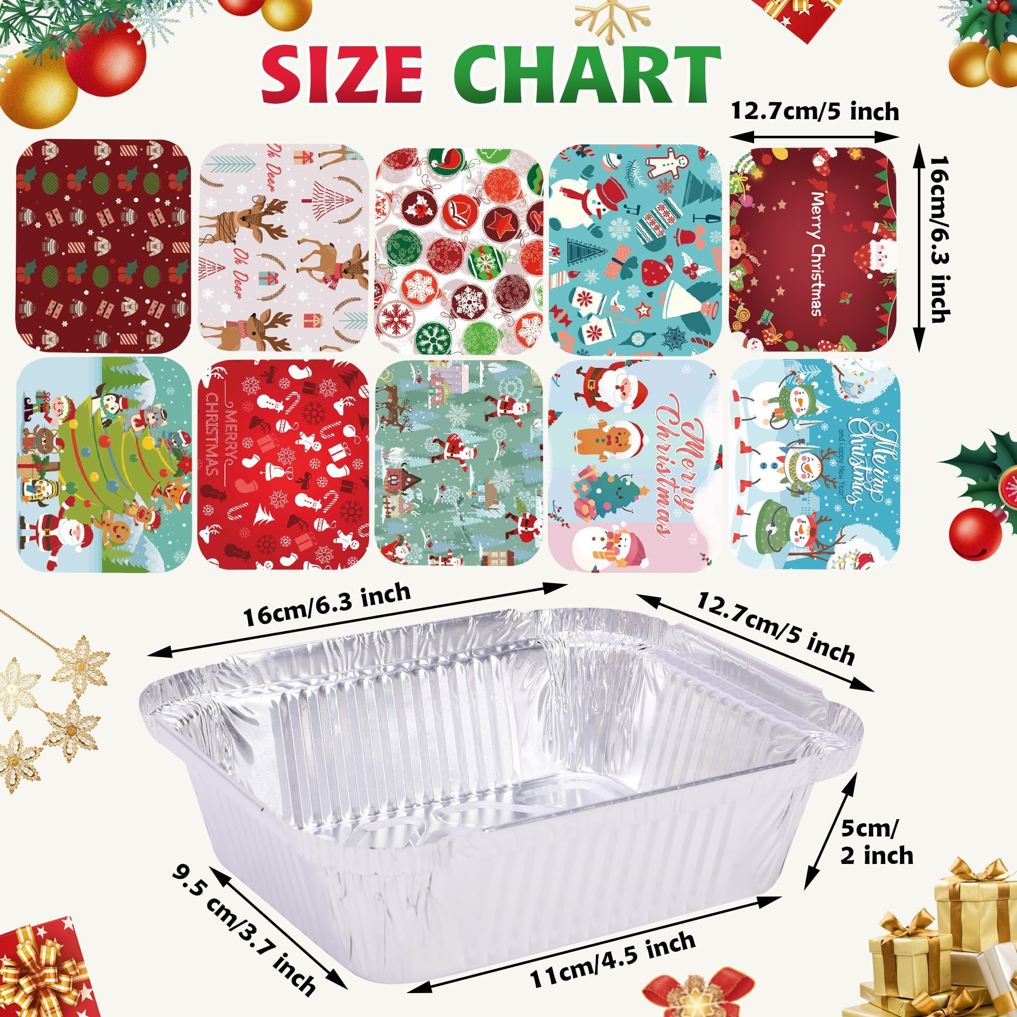 SAITI aluminum foil container with secure lid for fresh, portable treats