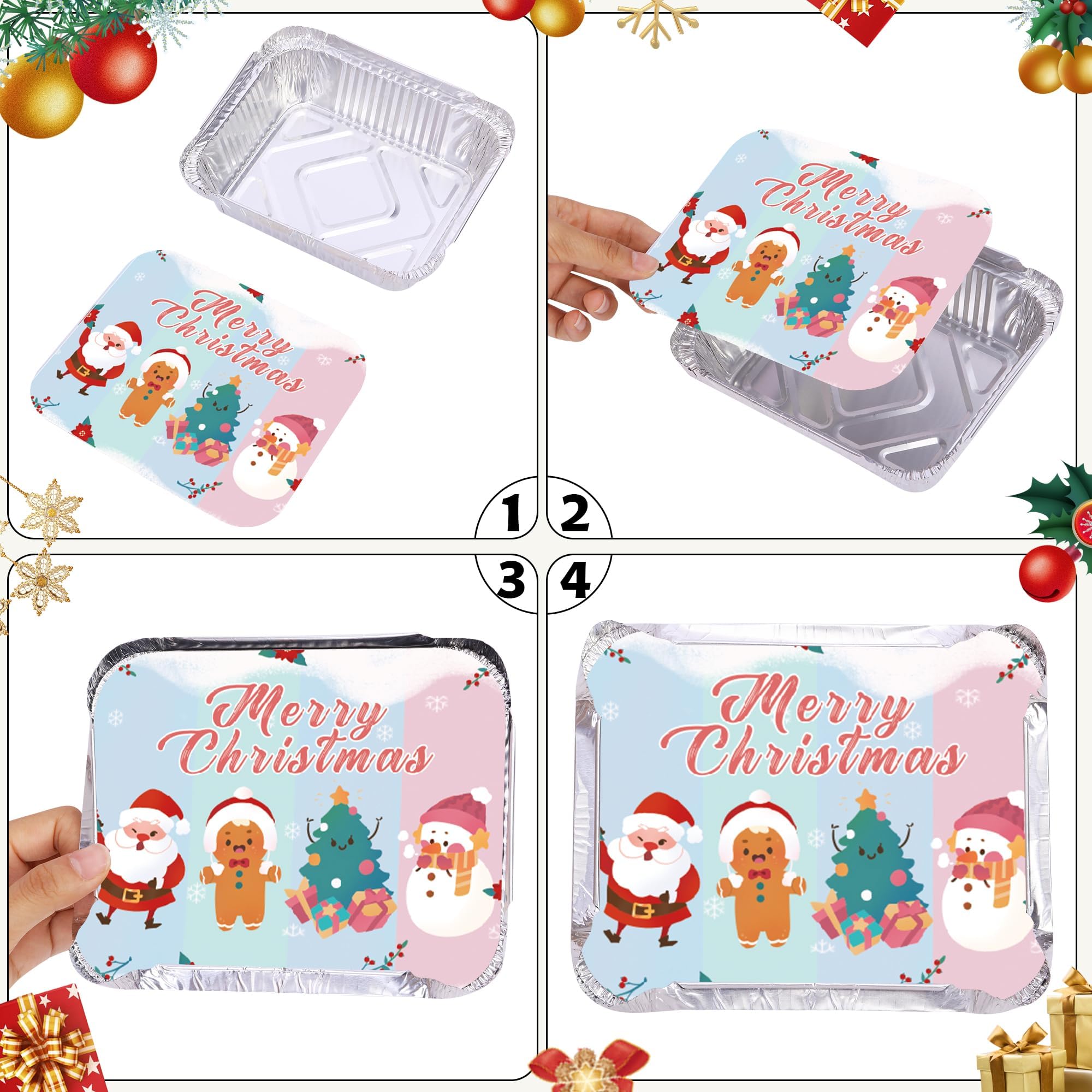 SAITI holiday gifting foil containers ready for entertaining and sharing