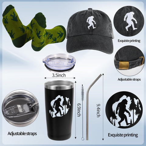 SAIWEILAI ONLINE sasquatch baseball cap with embroidery for outdoor comfort