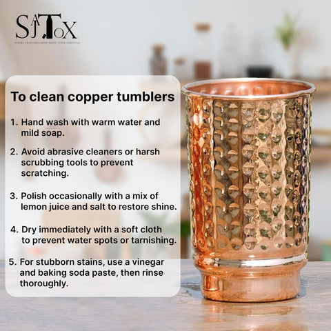 Natural color change on SAJTOX copper indicates pure, uncoated material.