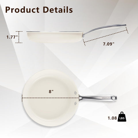 SAKAMOSH even heat distribution shown across the pan surface for even cooking.