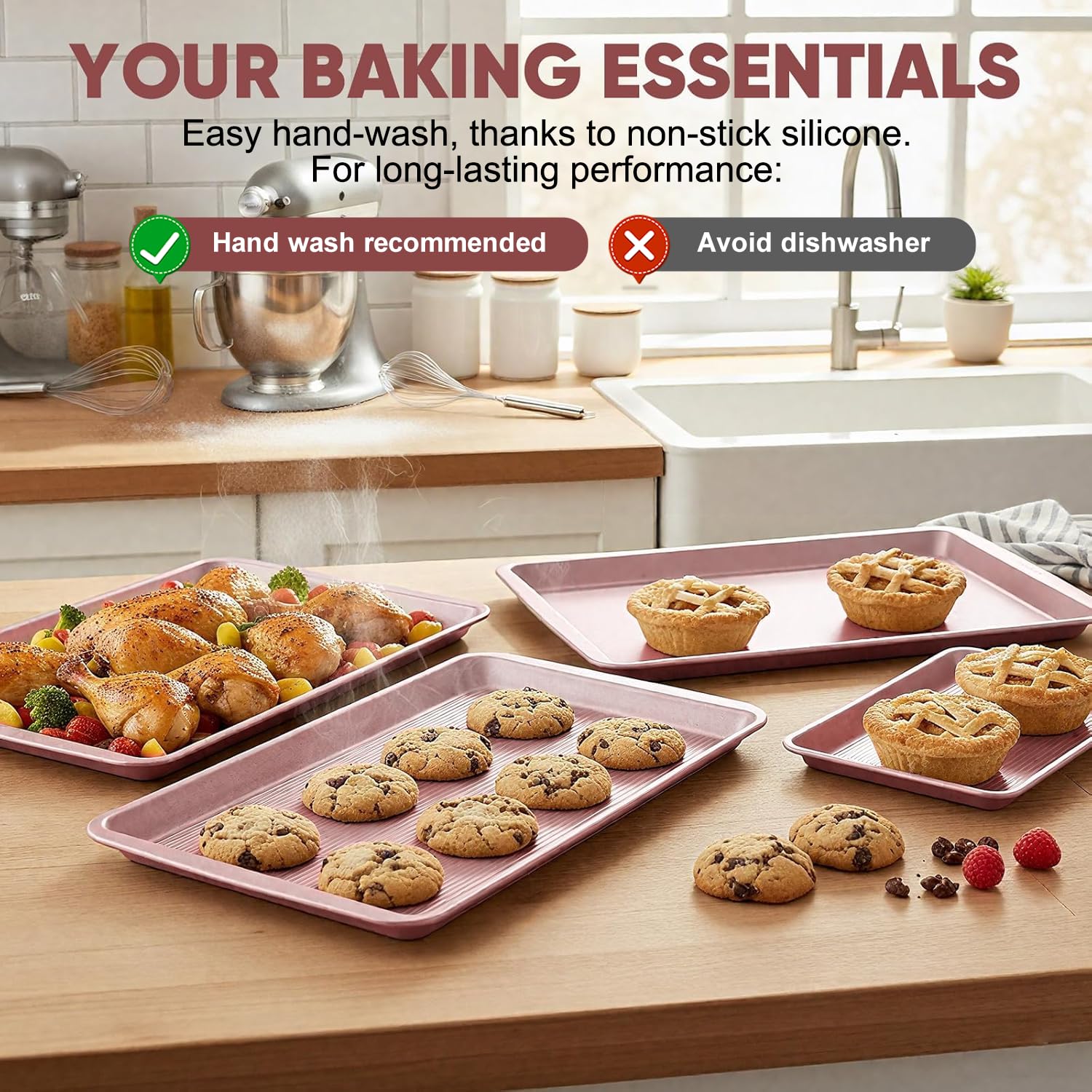 SakerPlus heavy-gauge carbon steel pan highlights warp-resistance in high heat.