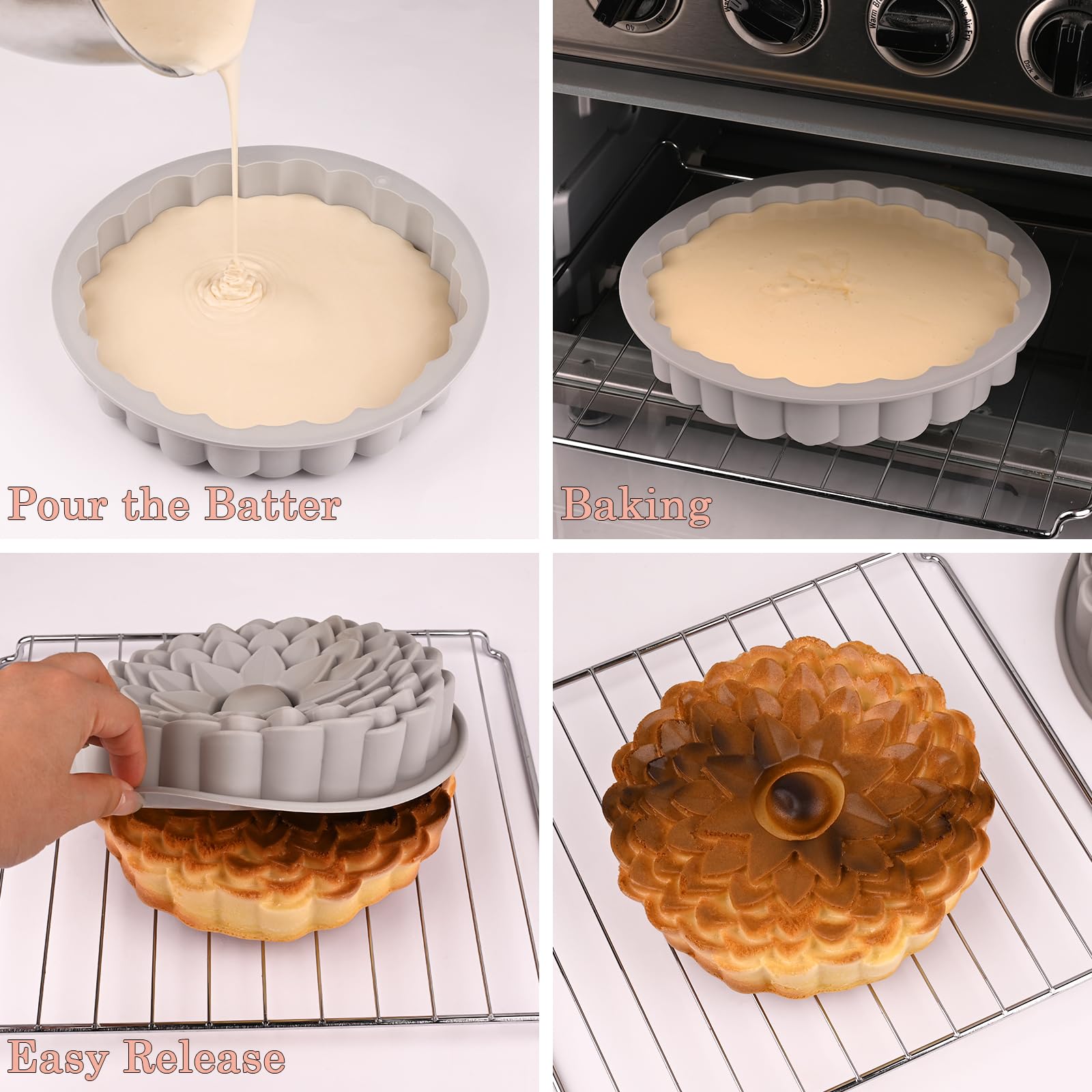 Sakolla chrysanthemum mold designed for repeat use and simple cleanup.