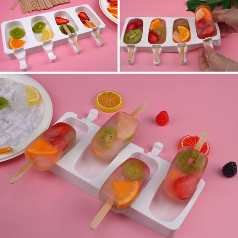 Sakolla 100 wooden sticks for sturdy homemade popsicles.