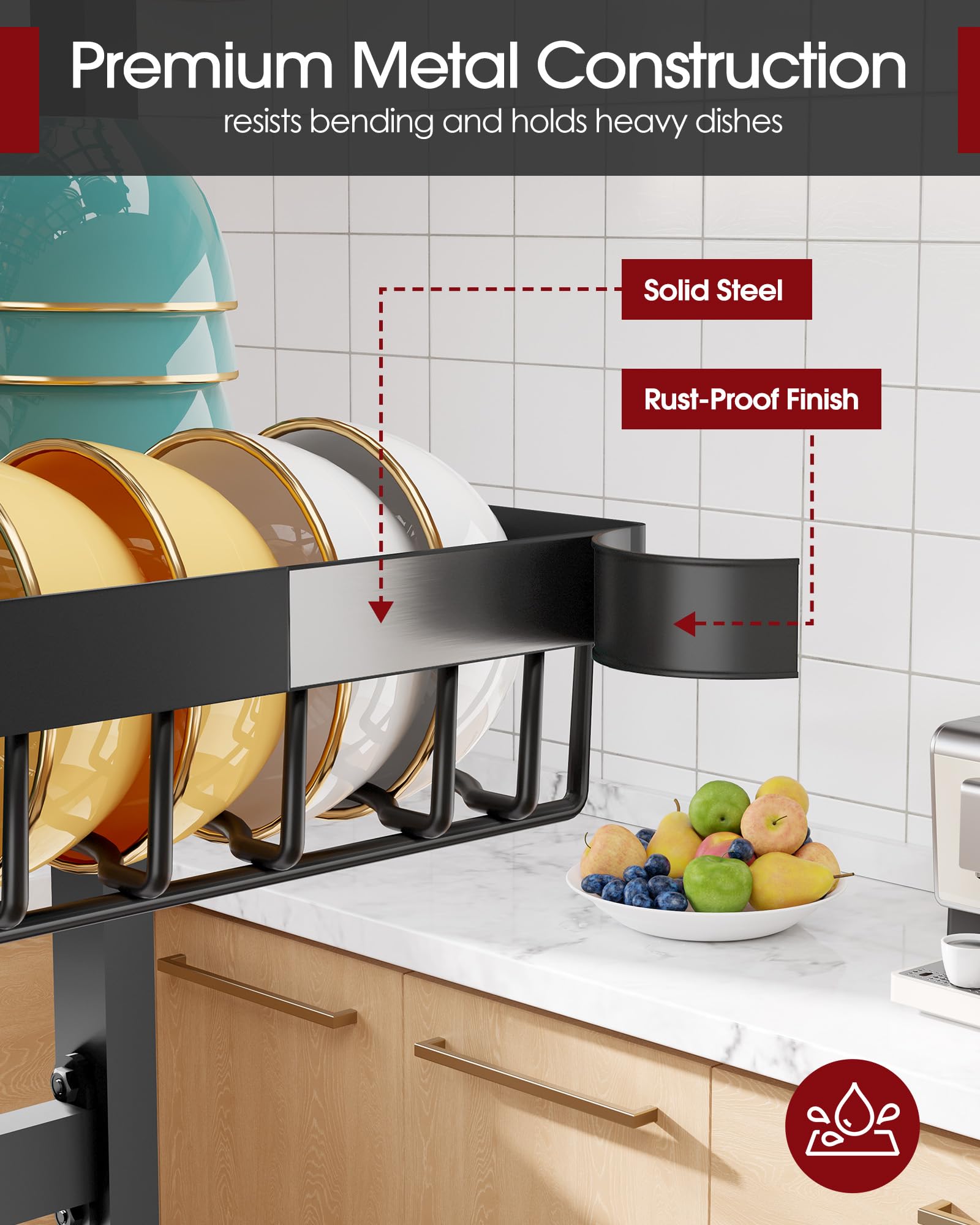 Sakugi cutting board and knife holder keeps essentials within easy reach.