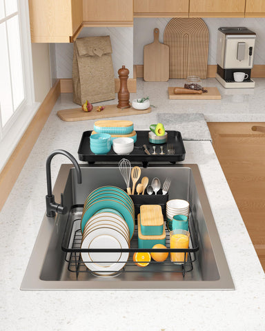 Sakugi dish rack enhances countertop organization in apartments