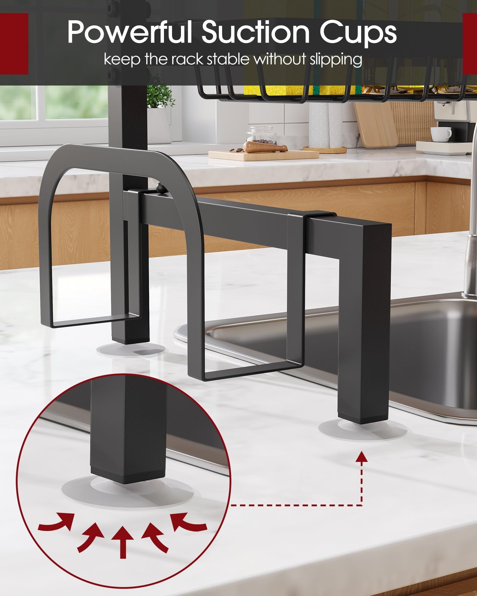 Sakugi utensil holder and five hooks simplify tidying tools after washing.