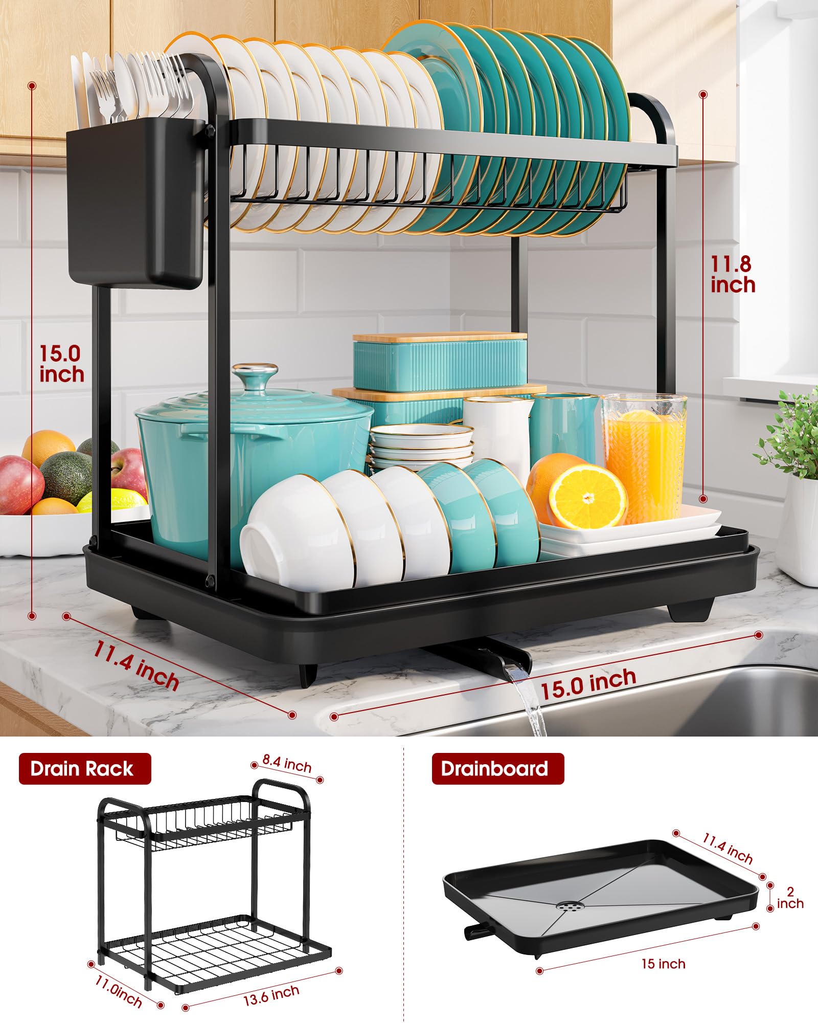 Sakugi on-counter setup includes utensil holders for organization