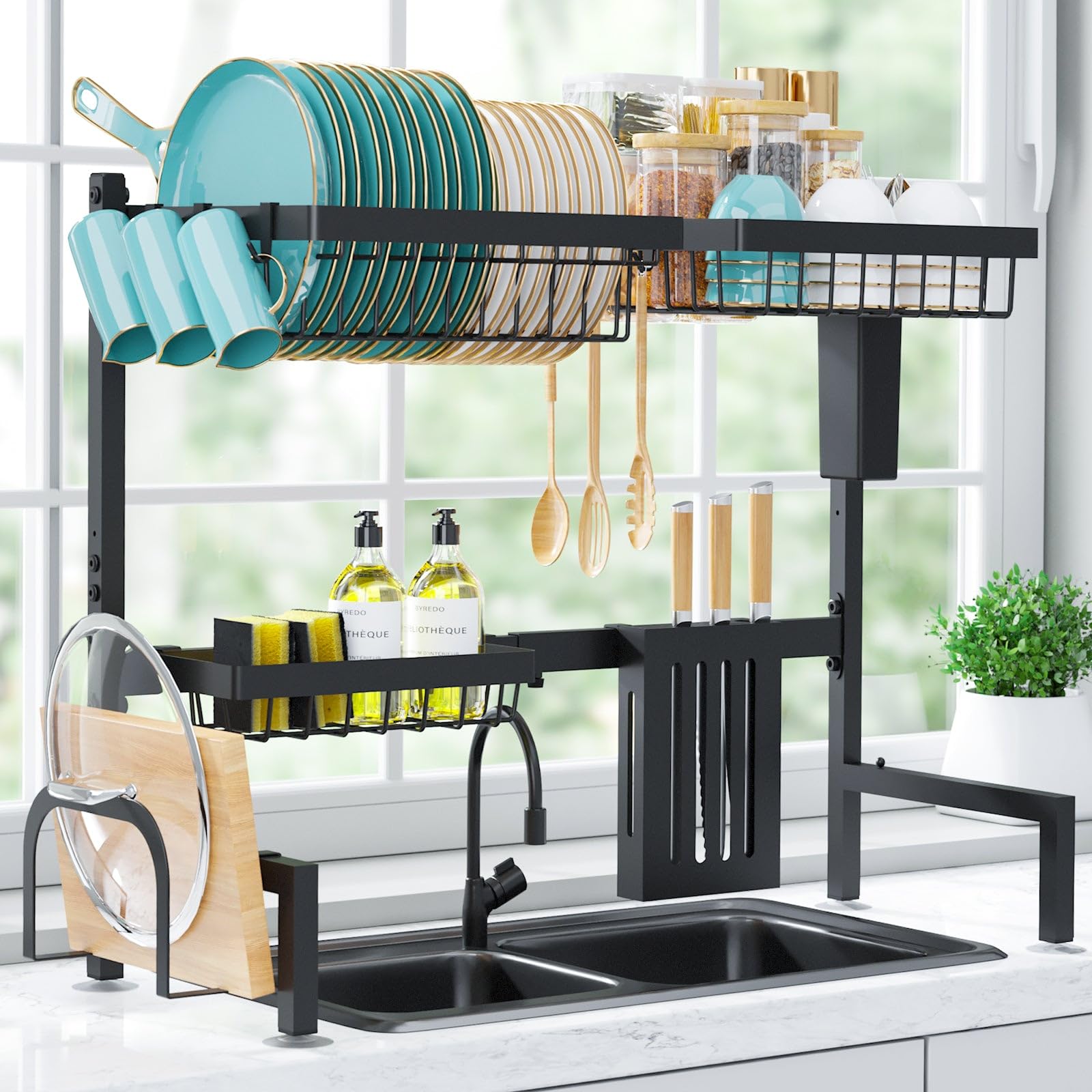 Easy installation over the sink with clear setup steps.