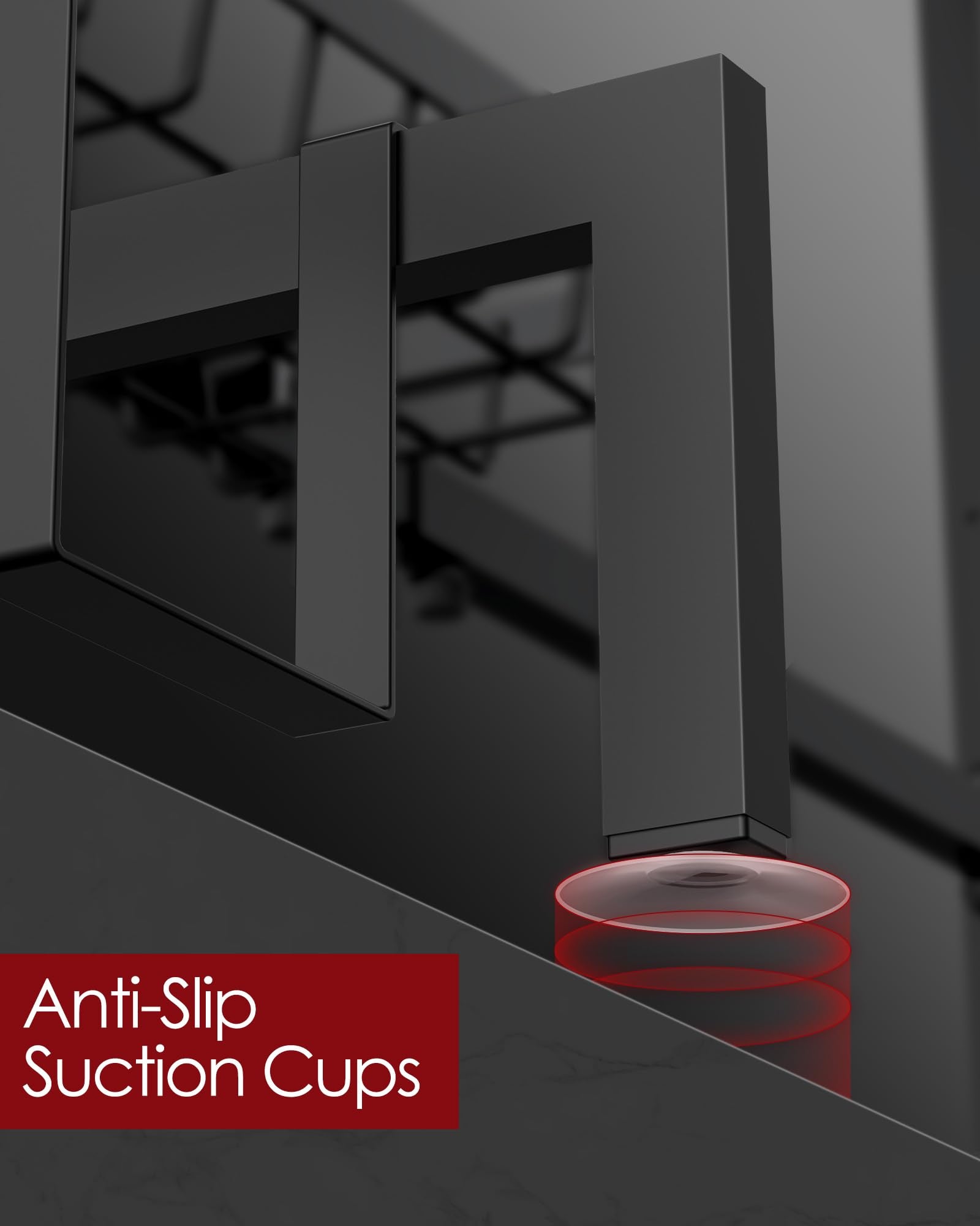 Sakugi 10 removable hooks for brushes and cups provide flexible storage.