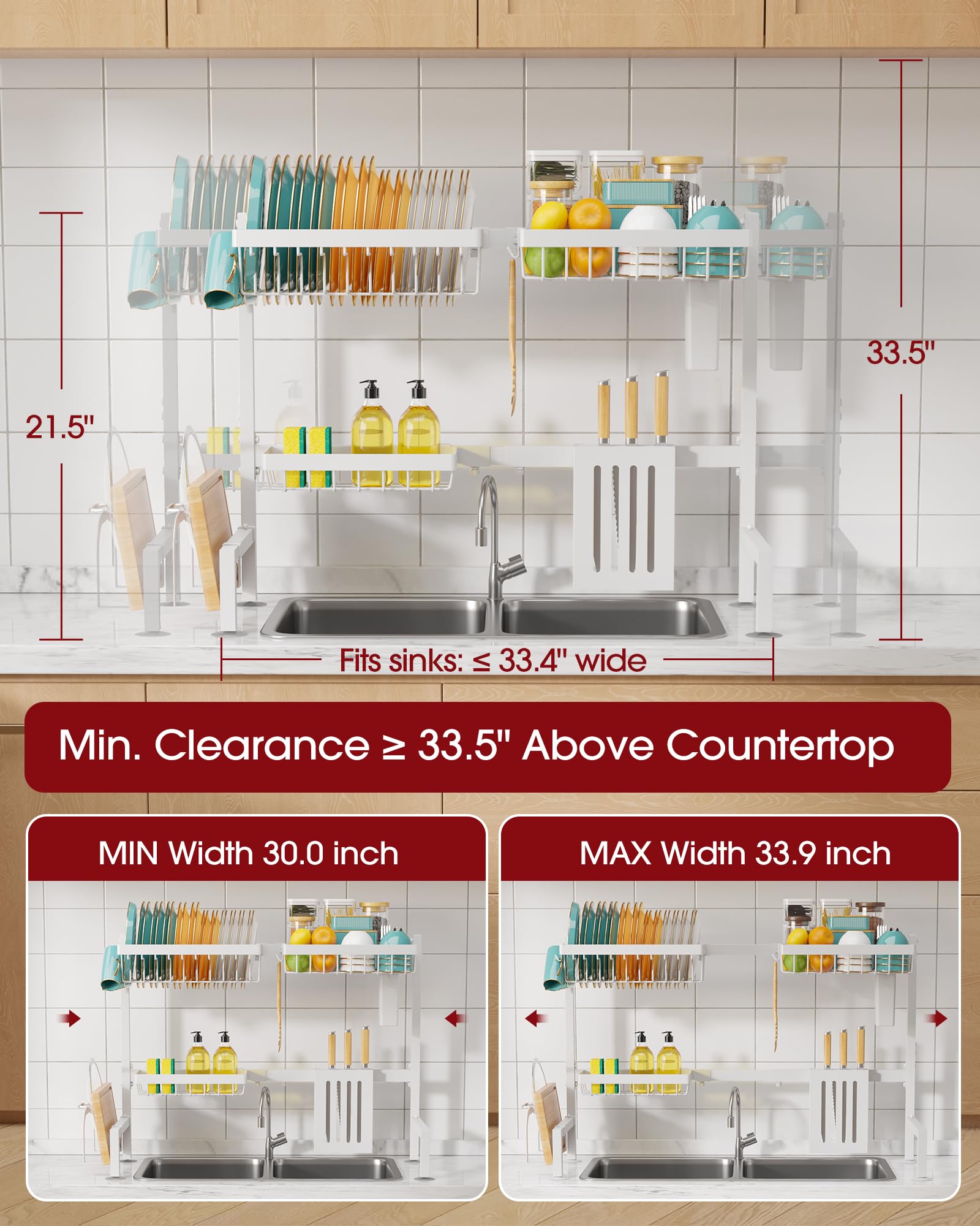 Sakugi multipurpose rack keeps utensils, boards, and knives neatly organized.