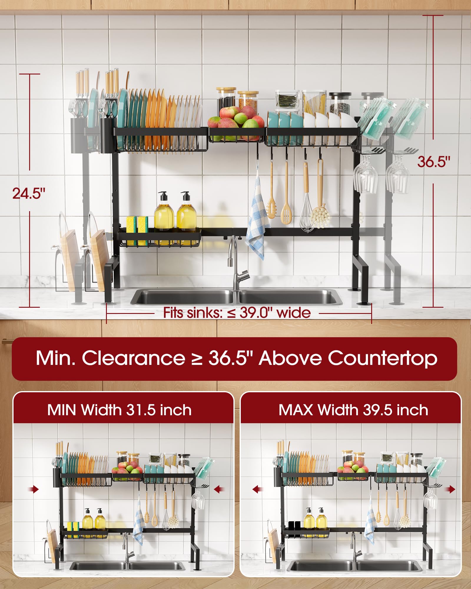 Sakugi drainboard and knife holder keeping water contained and knives secure