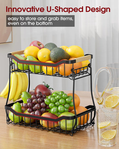 U-shaped access design helps reach items at the bottom.