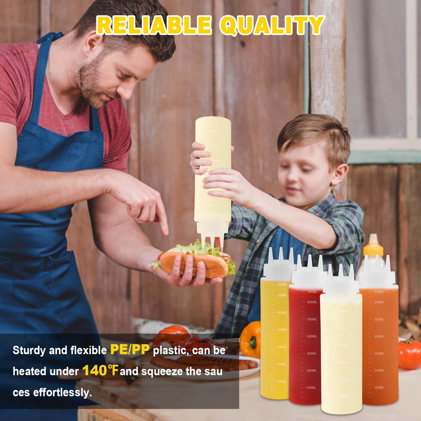 Saladulce 23oz capacity reduces refills during daily kitchen use