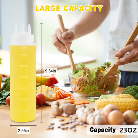 Saladulce bottles with detachable nozzles for easy cleaning and top unscrewing