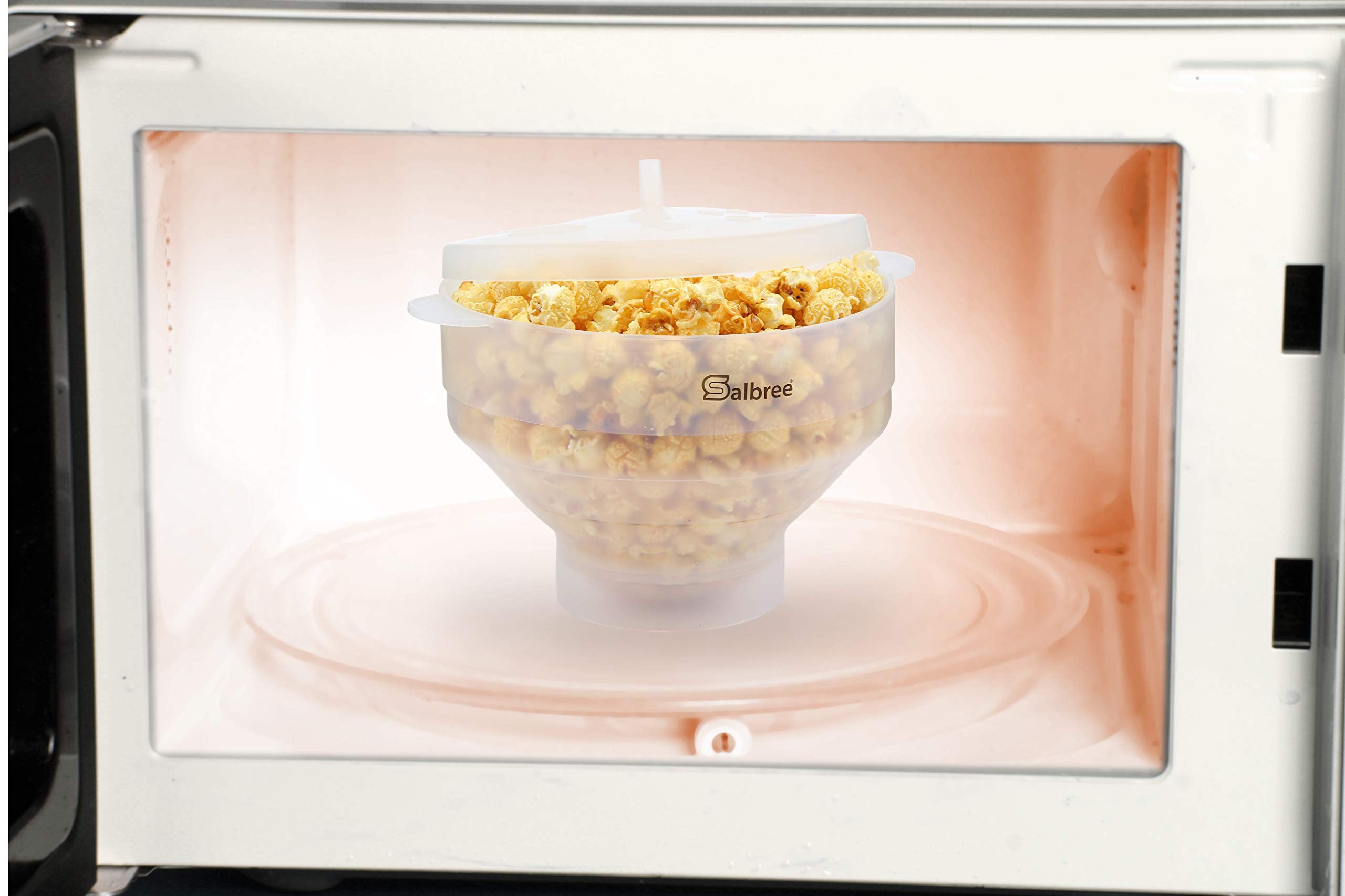 Salbree clear outer shell showcases kid-friendly design for family snacking.