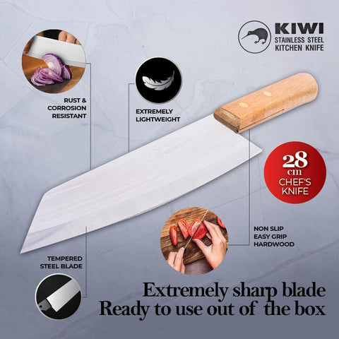 SALINRAAT Kiwi Deba‑Style 172 knife edge for delicate mincing