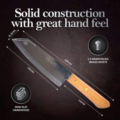 SALINRAAT Deba-style knife set showcases versatility for chopping and dicing