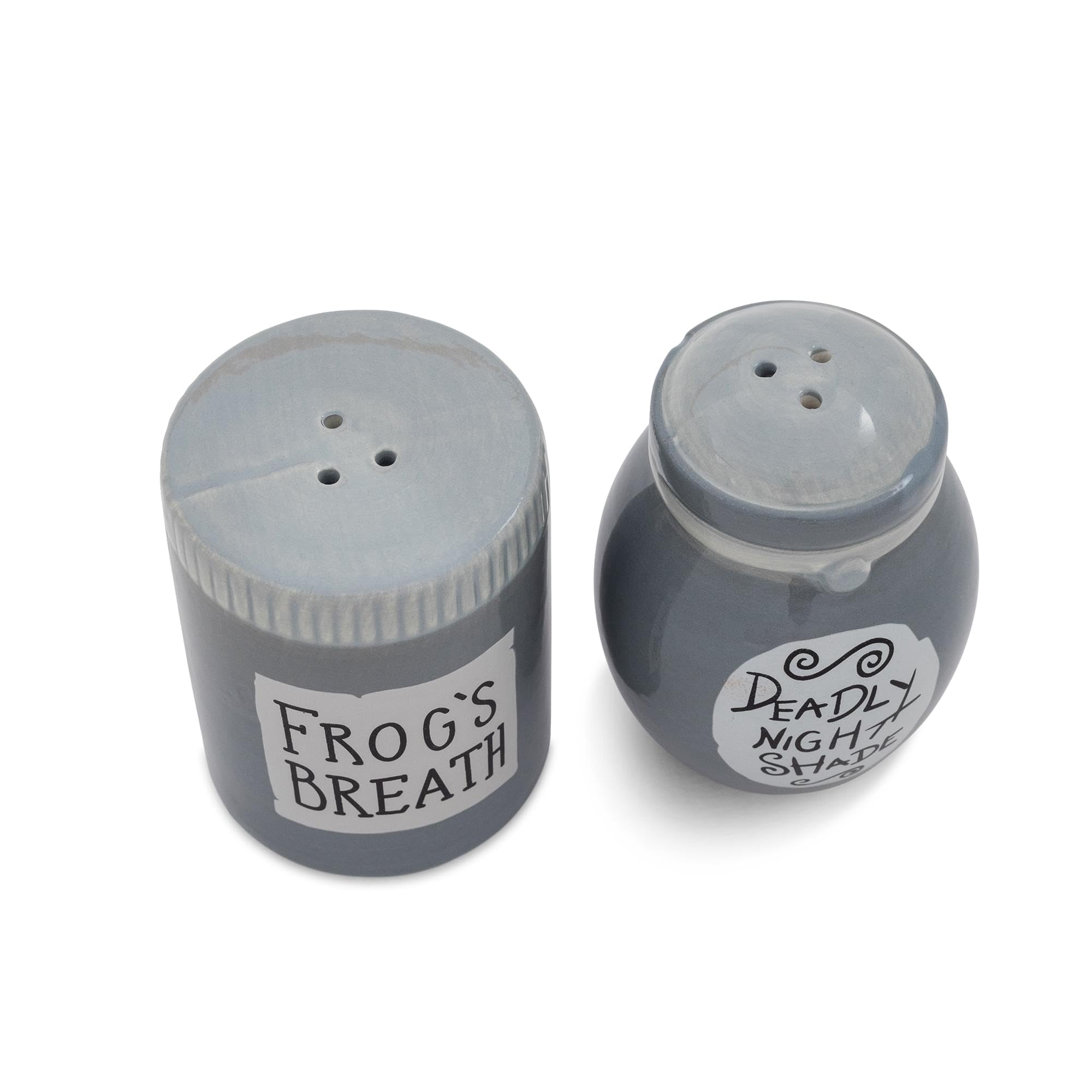 Close-up of Sally jars showing Deadly Night Shade detail.