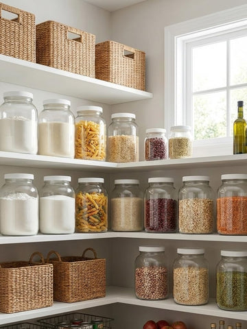 Sally's Organics dishwasher-safe jar for quick cleanup after use.