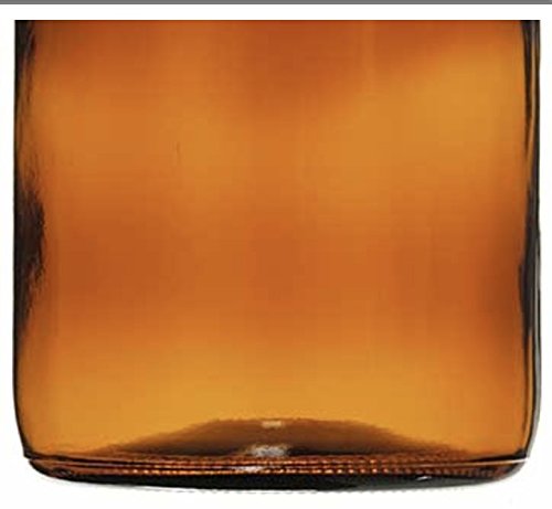 Sally's Organics quart-sized brown glass growler ideal for beer storage.