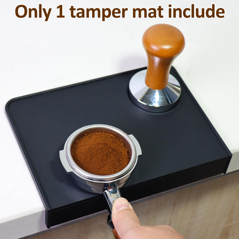 Salomayes Espresso Tamping Mat with raised sides to prevent spills