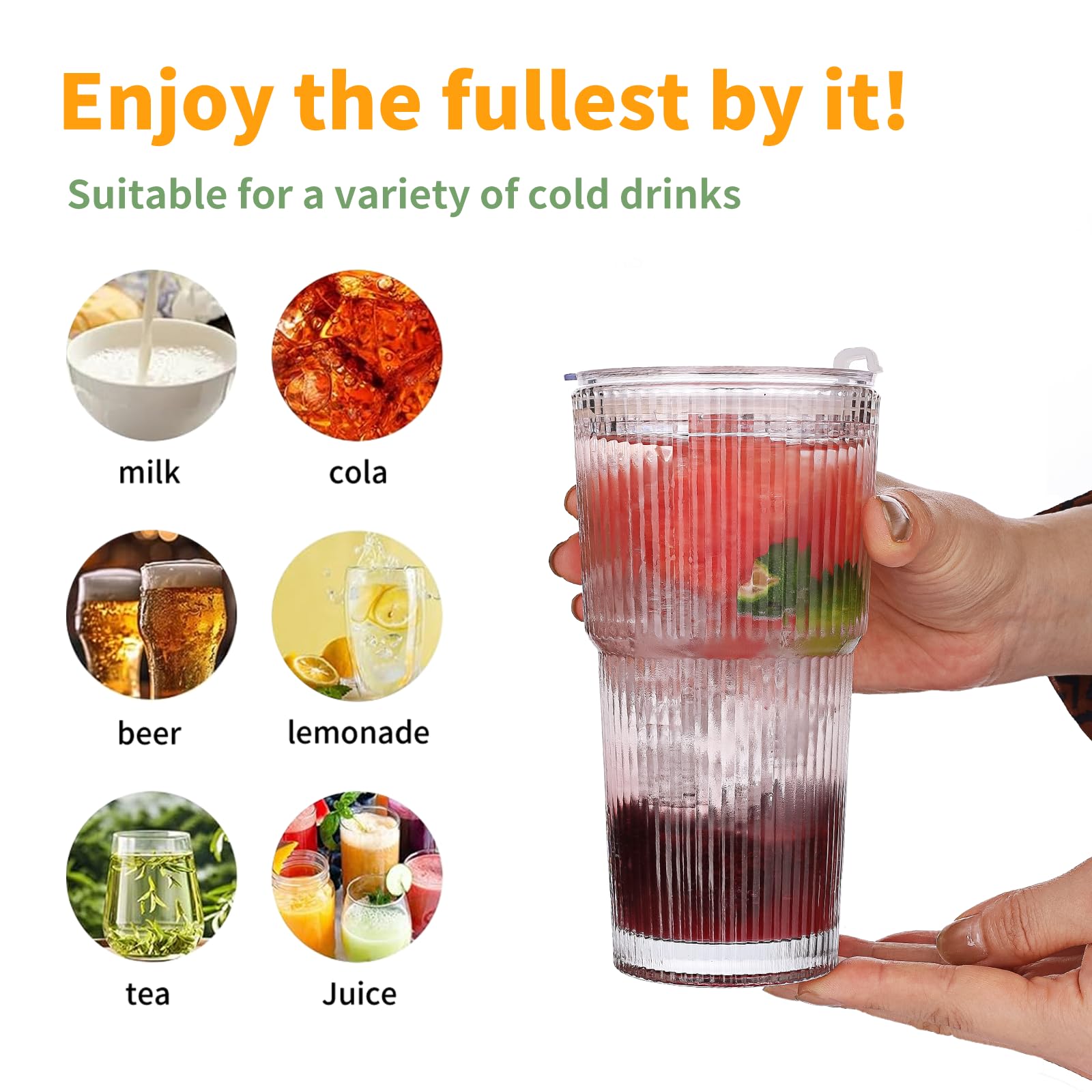 Salpae leak-proof lid and reusable straw prevent spills at work, picnics, or commutes.