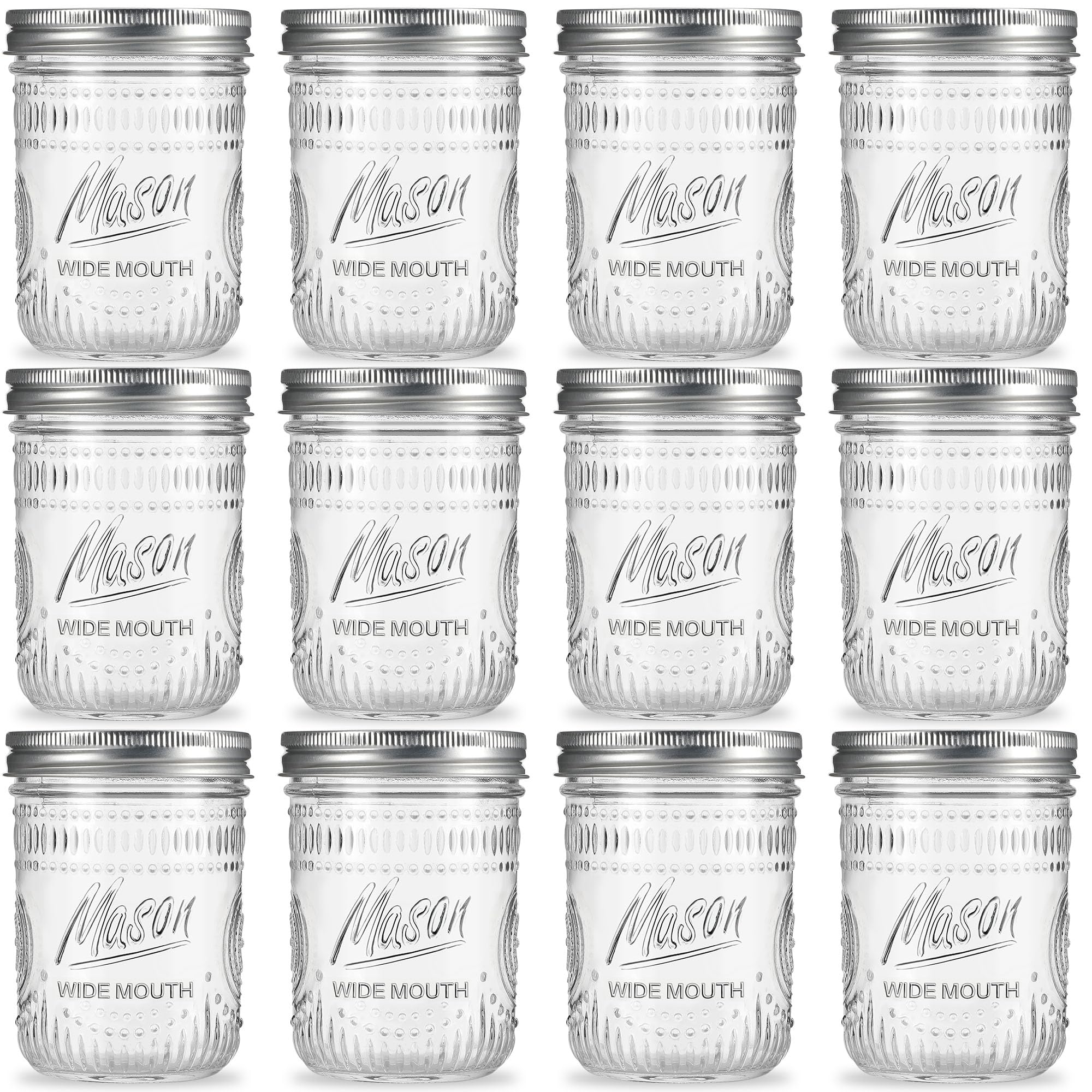 Saluioa mason jar 16oz with airtight seal keeps pantry staples fresh.