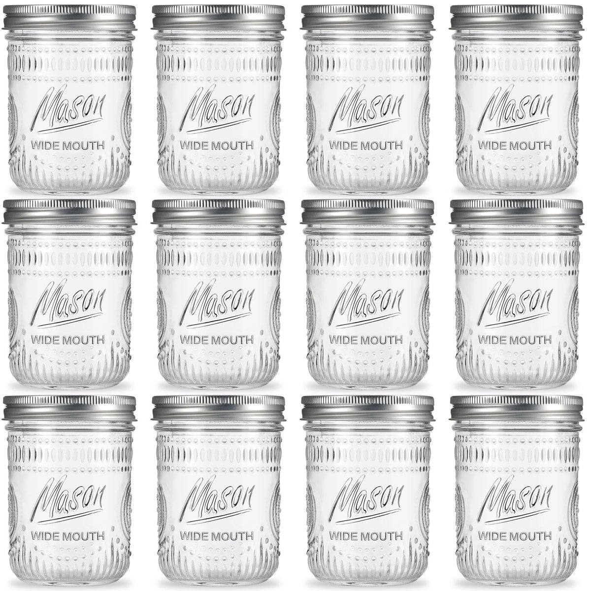 Saluioa mason jar 16oz with airtight seal keeps pantry staples fresh.