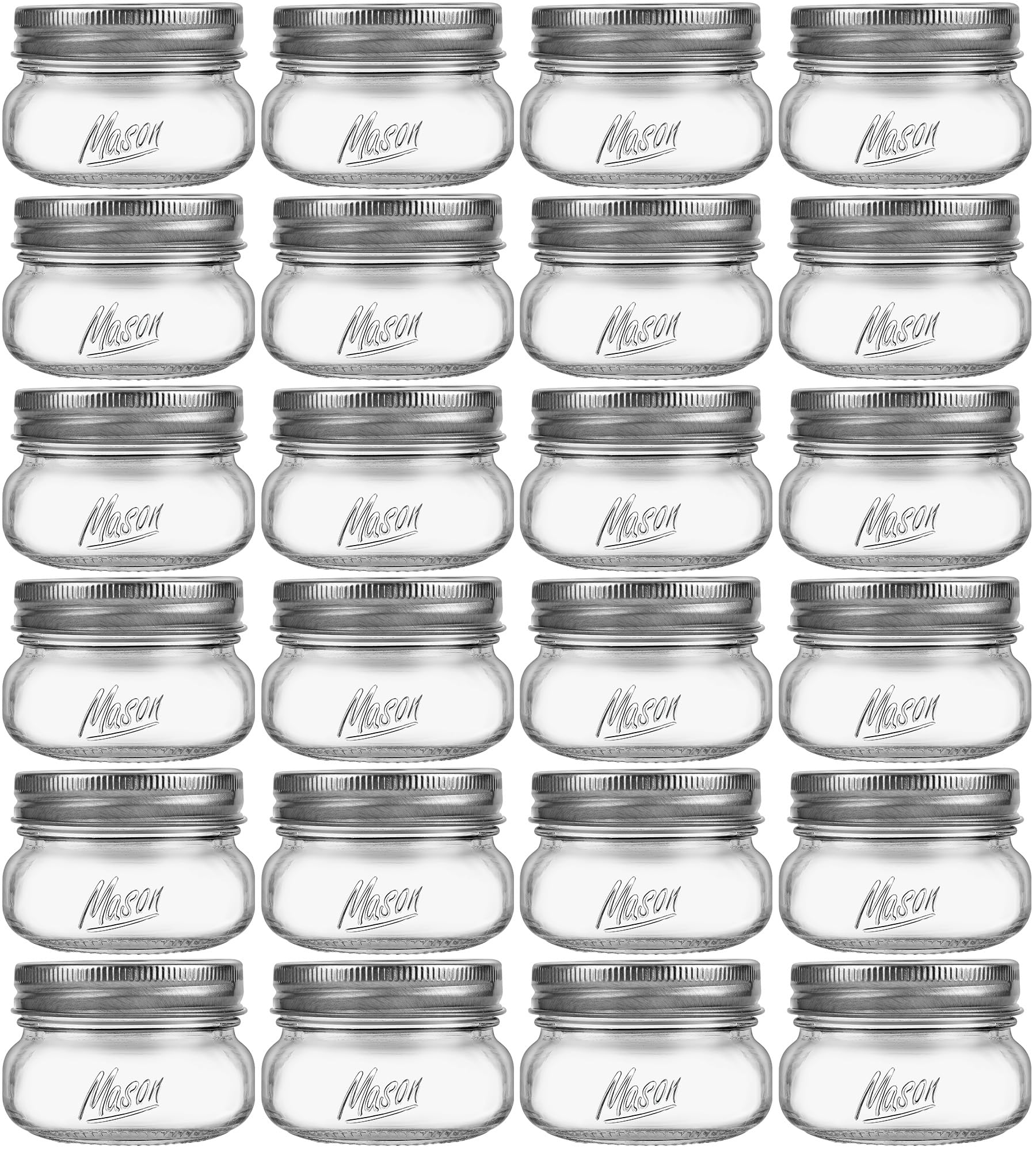 Saluioa Mason Jar 4oz with lid – airtight storage for spices, coffee, or herbs.